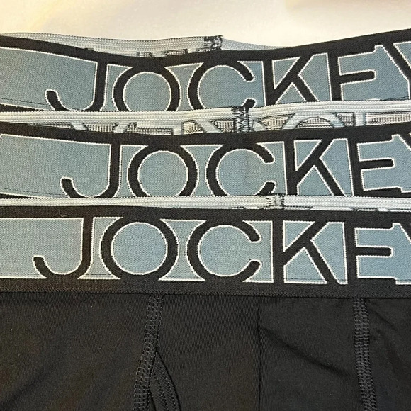 Men's ActiveMicro Midway Boxer Briefs Underwear Black in SIZE LARGE - 3 PAIRS - Picture 4 of 9